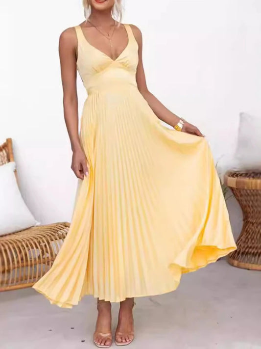 Elegante zomer Maxi jurk met riem