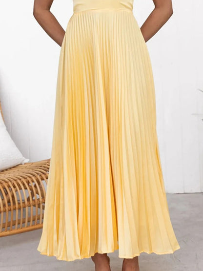 Elegante zomer Maxi jurk met riem